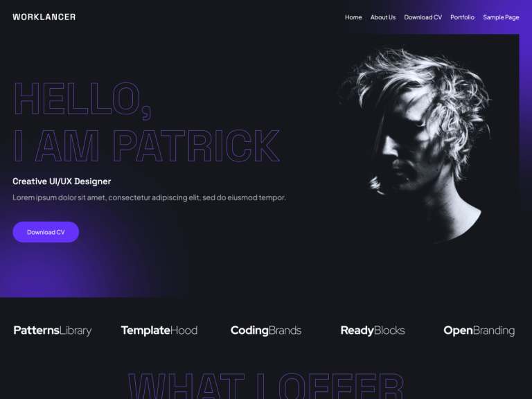 Разработка сайта на wordpress для портфолио